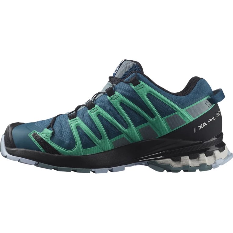 Blue / Turquoise Salomon Xa Pro 3d V8 GTX Women's Trail Running Shoes | PH 45913R